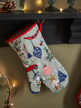 ULSTER WEAVERS | Topfhandschuh CHRISTMAS CATS IN WAITING | mint